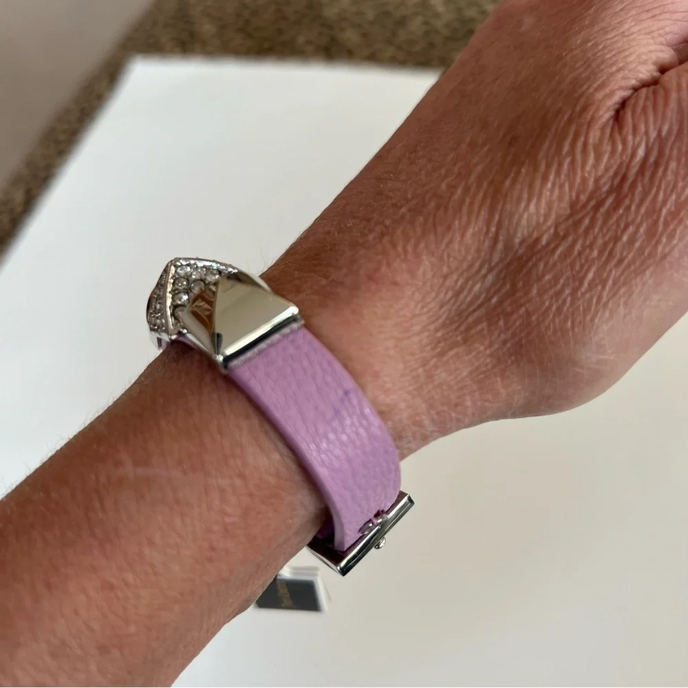 NWT Juicy Couture Lilac Pyramid Watch Strap Bracelet